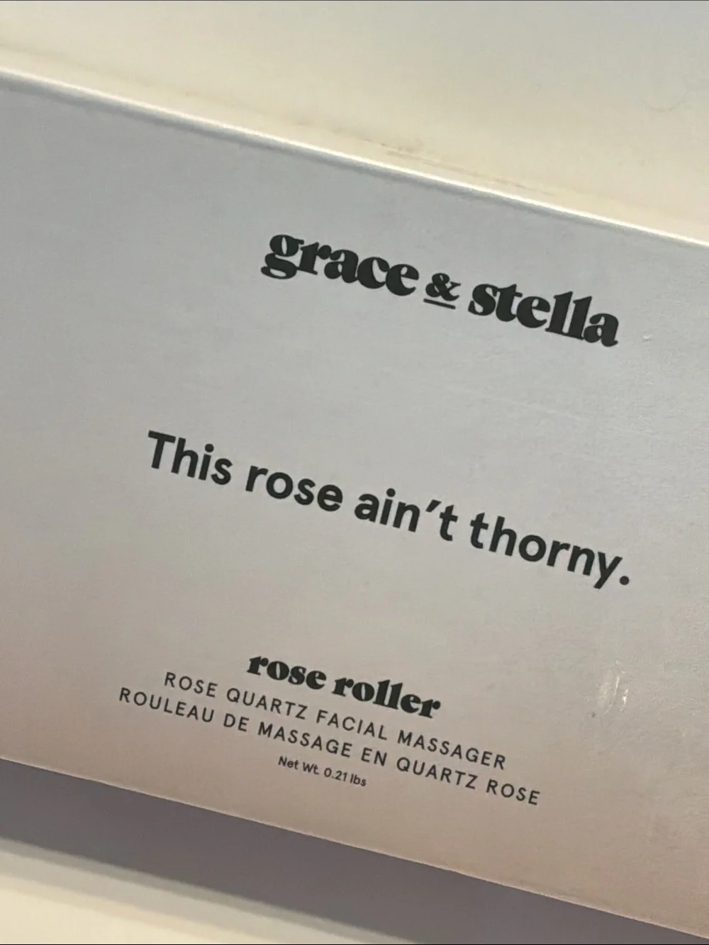 Grace & Stella Rose Quartz Facial Massager Roller